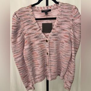 Marc New York Pink Buttoned Cotton Sweater